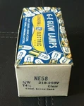 New Lot Of NE58 Vintage Light Bulb Neon Glow Lamps Candelabra Base Pinball. Fixed Price $127.99.