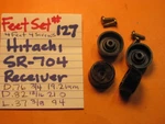 Feet Set #127 Hitachi SR-704 Stereo Receiver. Fixed Price $9.87.