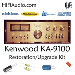 Kenwood KA-9100 Rebuild Restoration Recap Upgrade Kit Repair Filter Capacitor. Fixed Price $195.00.