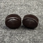 Original Philco Radio Knobs 2PC 1930S Deco Brown Bakelite 1/4" Shaft. Fixed Price $20.00.