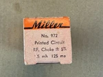 Nos Nib Miller 972 Printed Circuit Rf Choke Coil 1.5MH 125MA Guaranteed. Fixed Price $6.00.