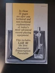 Garrard 32 Page Turntable Brochure Featuring The Lab 80, Includes A70, Model 50. Fixed Price $19.95.