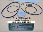 Kit For Nakamichi Cassette Deck 481, 480 And 482 (lot Of Four Belts) New!. Fixed Price $15.35.