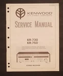 Kenwood KR-730 KR-750 Stereo Receiver Service Manual. 1980 Japan.. Fixed Price $24.99.