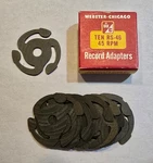 Vintage Webster-chicago 45 Rpm Record Adapters RS-46 Original Box (lot 61). Fixed Price $17.99.