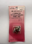 Radioshack Archer 274-1240 3 Conductor 1/4" Enclosed Phone Jack. Fixed Price $5.95.