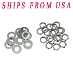 20X 3/8" Hex Guitar Pots Nuts/washers For Us Cts Switchcraft Jacks. Fixed Price $11.99.