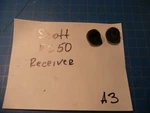 Scott RS-50 Receiver Replacement Parts Rear Feet Legs. Fixed Price $10.00.