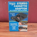 Kraco KCA-7A Stereo Cassette Adaptor For 8-TRACK Tape Players Vintage Auto-stop. Fixed Price $19.99.