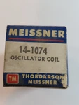 Meissner 14-1074 Miniature Adjustable Oscillator Coil 1R5 1A7 1LA6 Tube Radio. Fixed Price $44.96.