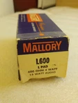 Mallory L600 Pad Omh 4 Watt 15 Audio. Fixed Price $35.00.