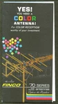 Finco Color Tv Antenna '70 Series Folder Finney. Fixed Price $9.99.