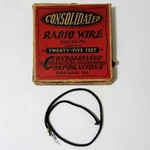 Consolidated Sta-put Radio Wire Chicago Partial Roll Black. Fixed Price $9.45.