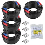 Annke 60/100FT Cctv Bnc Extension Wire Cord Security Camera Video Dc Power Cable. Fixed Price $23.19.