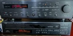 Yamaha RX-450 Stereo Receiver + CDC-635 Player Tested Door Issue. Fixed Price $139.99.