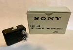 Vintage Sony EAC-4 External Antenna Connector + Box Made Japan Black. Fixed Price $15.00.
