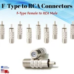 F-type Female Rca Connector Plug Jack Coaxial Cable Tv Adapter Rf Lot. Fixed Price $32.50.