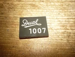 Vintage Dual 1007 Turntable - Original Logo Emblem. Fixed Price $19.50.