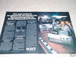 Sony V-fet Ad, 2 Pgs, Amplifier TA-8650, Power Amp, 1975. Fixed Price $9.99.