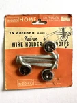 Nos Vintage Audiotex Tv Antenna 3" Nail Wire Holder Standoffs Usa Made. Fixed Price $24.99.