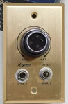 Argonne AR-421 8 Ohm L-pad. Brass Stain Wall Plate.. Fixed Price $15.00.