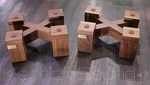 Pair Of Solid Walnut Stands For Jbl 4310, 4311, 4312, L77, L88, L100, SP-LE8T. Fixed Price $2953.02.