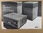 1969 Harman-kardon Nocturne 520 Receiver & HK50 Speakers Vintage Print Ad. Fixed Price $9.99.