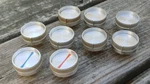 Set Of Orig 1963 Rca Model 4VF349 Stereo Console Control Knobs W/6 Felt Washer. Fixed Price $52.50.