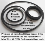 Vintage Sony U-matic Replacement Belt Kits For 3/4" Tape Deck VO-9850 VO-5850 ++. Fixed Price $35.99.