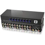 8-PORT Rca Composite Video Audio Av 8-WAY Selector Switcher Splitter Box. Fixed Price $25.99.