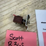 Scott 36 Receiver Parts - Power Switch. Fixed Price $25.00.