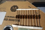 10 Allen Bradley 1.5K 1W 5% Carbon Compositioin Audio Tube Amplifier Resistor. Fixed Price $9.95.