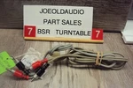 Bsr C123 Turntable Rca Patch Cords. Tested. Parting Entire Out. Fixed Price $18.50.