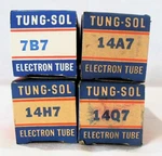 Lot Of Mib Nos Tung-sol Radio Tv Tubes 14H7 14Q7 14A7 & 7B7. Fixed Price $29.99.