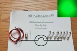 Harman Kardon 330B Replacement Led Lamps Lights Bulbs Kit Set Green Instructions. Fixed Price $39.50.