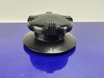 Vintage Gates Radio Console Fluted Control Knob Black Silver Studioette #1. Fixed Price $25.46.